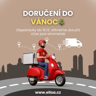 🎄 Užijte si Vánoce bez stresu – dárky doručíme včas! 🛻🎁 U objednávek do 16.12. garantujeme doručení ještě před Štědrým...
